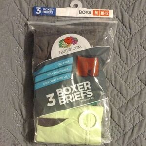 Fruit of the Loom Gray and Green Boxer Briefs 3-Pack​​